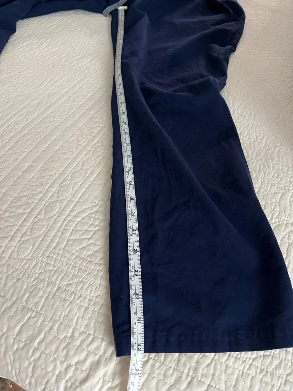 FIGS Catarina Scrub Pants Navy Blue Straight Leg Medical Workwear Size Large